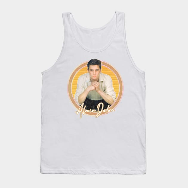 Alain Delon  / Retro Francophile Design Tank Top by DankFutura